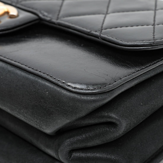 Chanel Black Textured Calf Medium Chain Around Crossbody Flap Bag SHW –  Boutique Patina