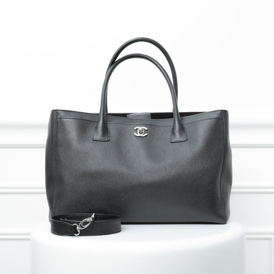 Chanel Black Executive Cerf Tote XL Bag