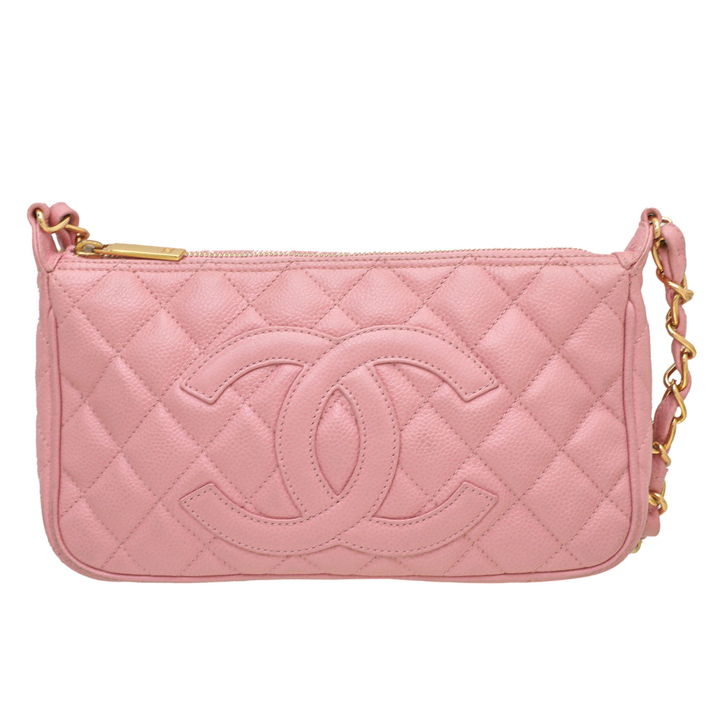 CHANEL 19C CC Logo Knit Top 36 Pink - Timeless Luxuries