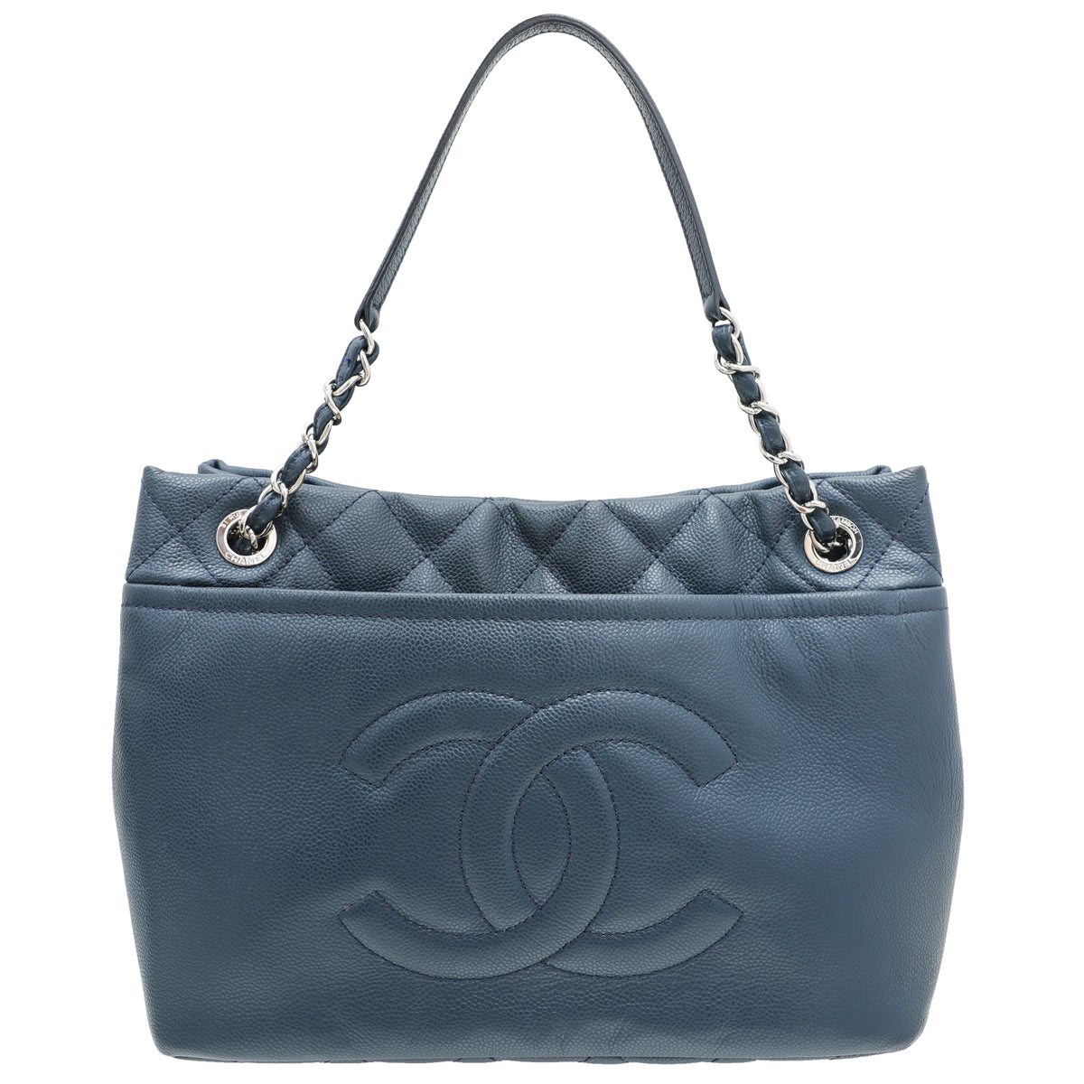 Chanel Blue Timeless Shopping Tote Bag – The Closet