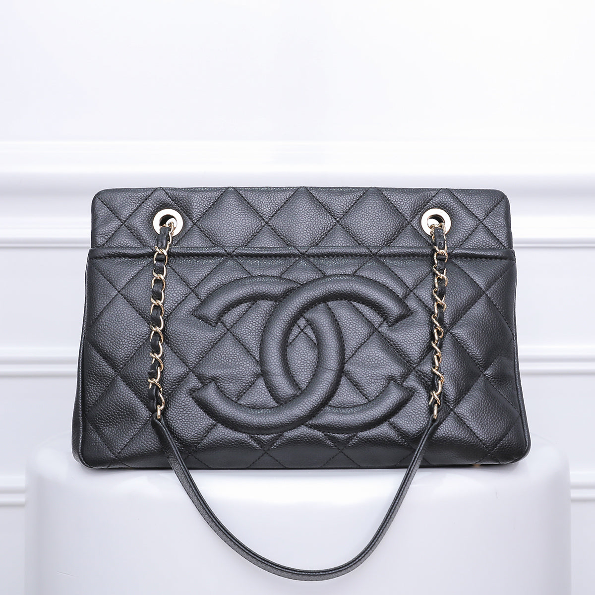 Chanel Black Timeless Shopping Tote Bag-Chanel-THE CLOSET