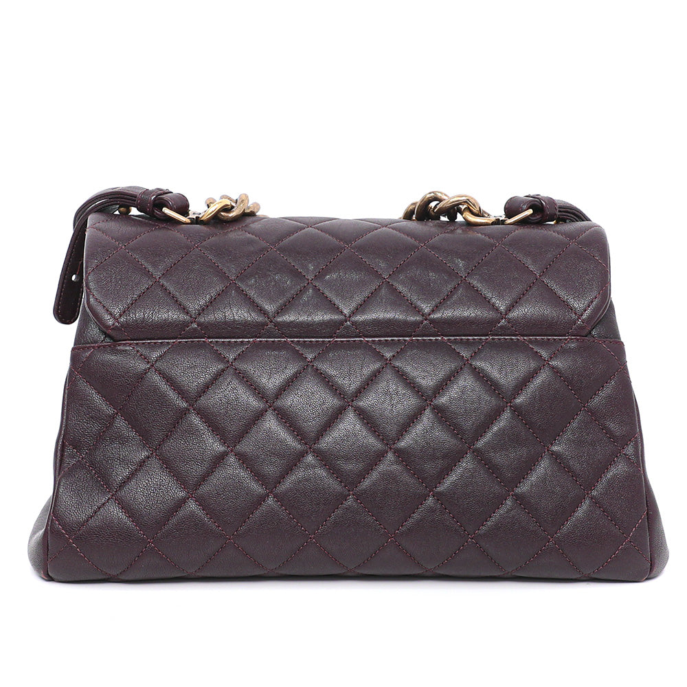 Chanel Burgundy Trapezio Flap Bag-Chanel-THE CLOSET