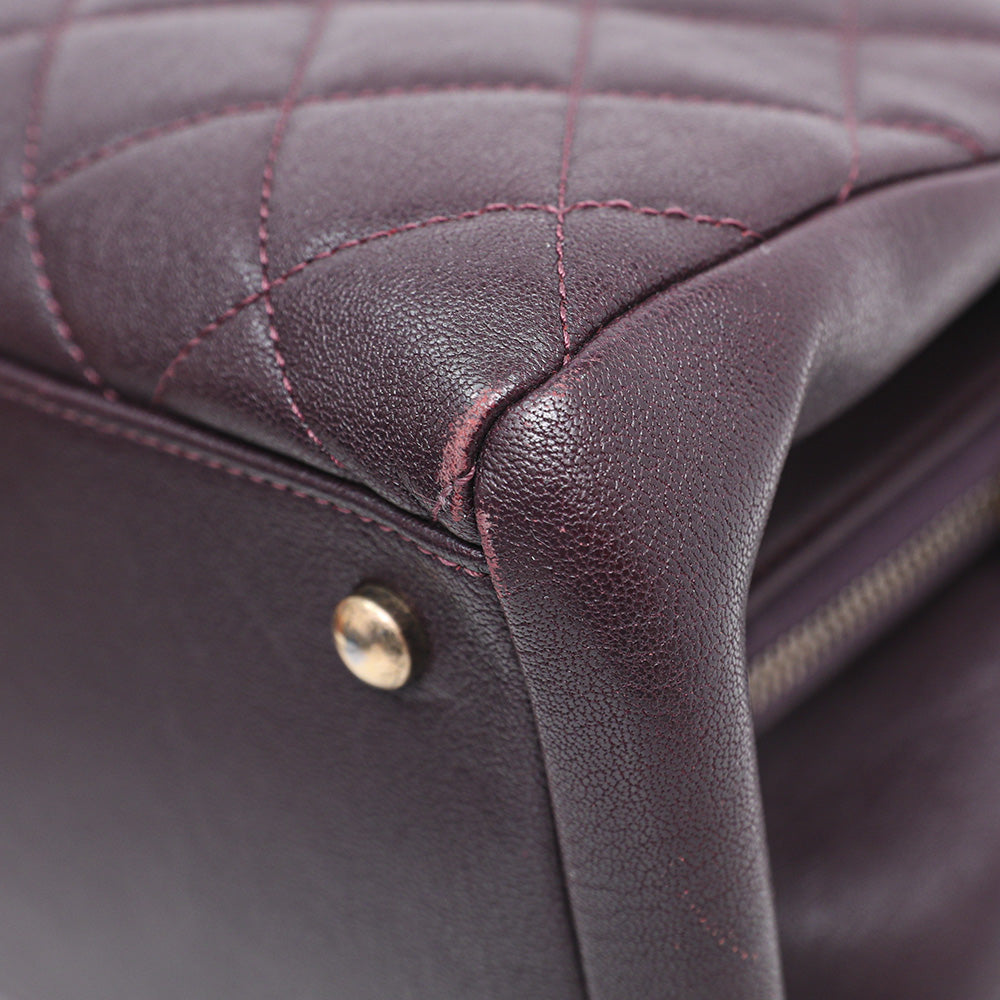 Chanel Burgundy Trapezio Flap Bag-Chanel-THE CLOSET