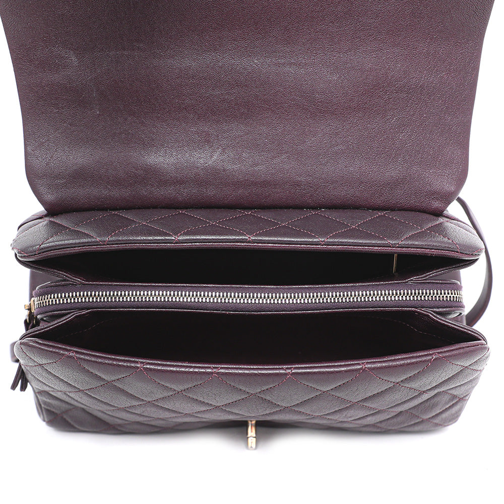 Chanel Burgundy Trapezio Flap Bag-Chanel-THE CLOSET