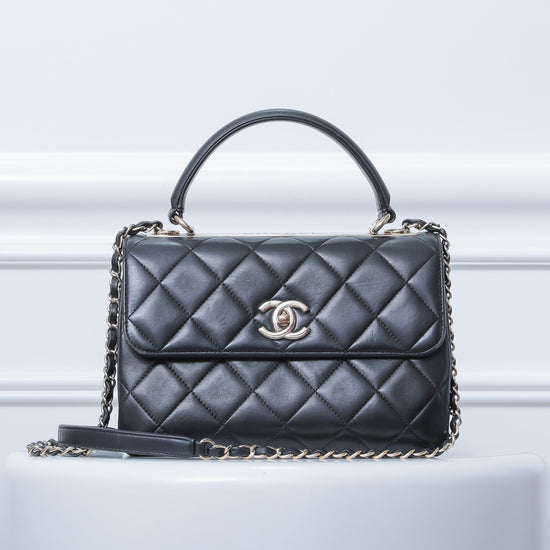 Chanel Black Trendy CC Top Handle Flap