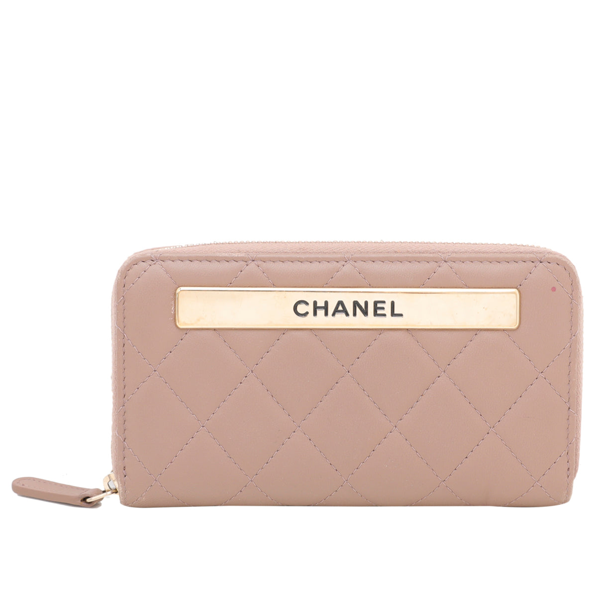 Chanel Light Brown Trendy Zip Around Wallet-Chanel-THE CLOSET