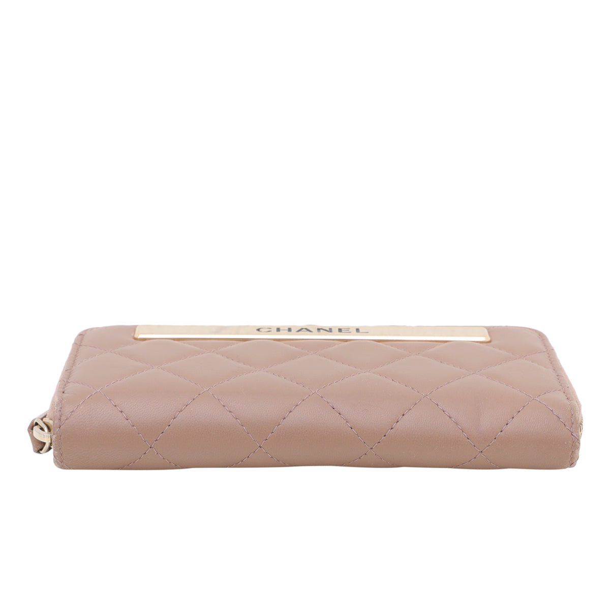 Chanel Light Brown Trendy Zip Around Wallet-Chanel-THE CLOSET