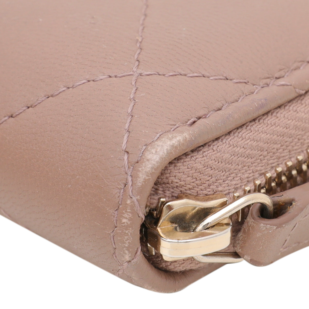 Chanel Light Brown Trendy Zip Around Wallet-Chanel-THE CLOSET