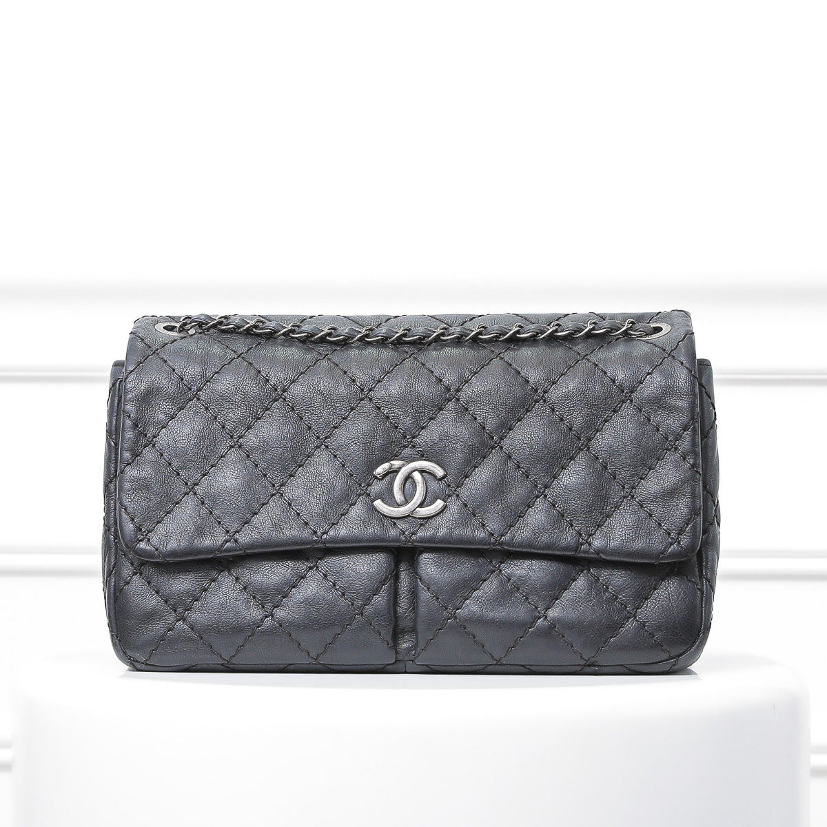 Chanel Black Ultimate Stitch Pocket Flap-Chanel-THE CLOSET