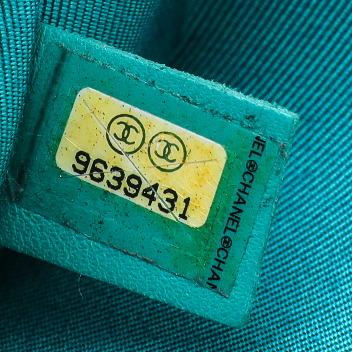 Chanel Green Vinyl CC Logo Beach Tote Bag-Chanel-THE CLOSET