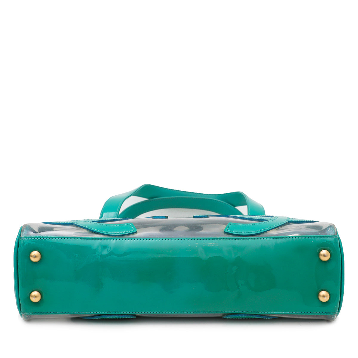 Chanel Green Vinyl CC Logo Beach Tote Bag-Chanel-THE CLOSET