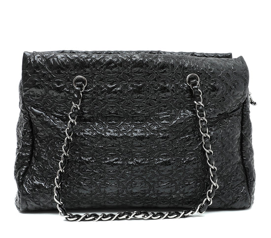 Chanel Black Vinyl Rock In Moscow Tote Bag