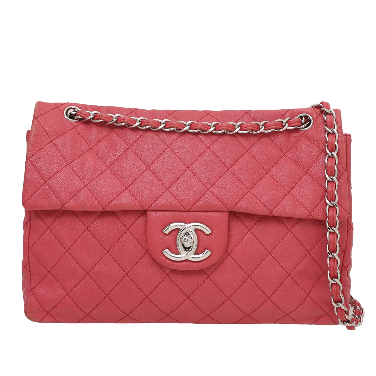 Chanel Red Washed Maxi Jumbo XL Bag-Chanel-THE CLOSET