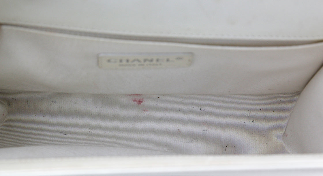 Chanel White Ecru Le Boy Medium-Chanel-THE CLOSET