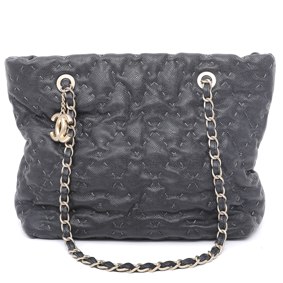 Chanel Black Wild Stitch Shopping Tote Medium-Chanel-THE CLOSET