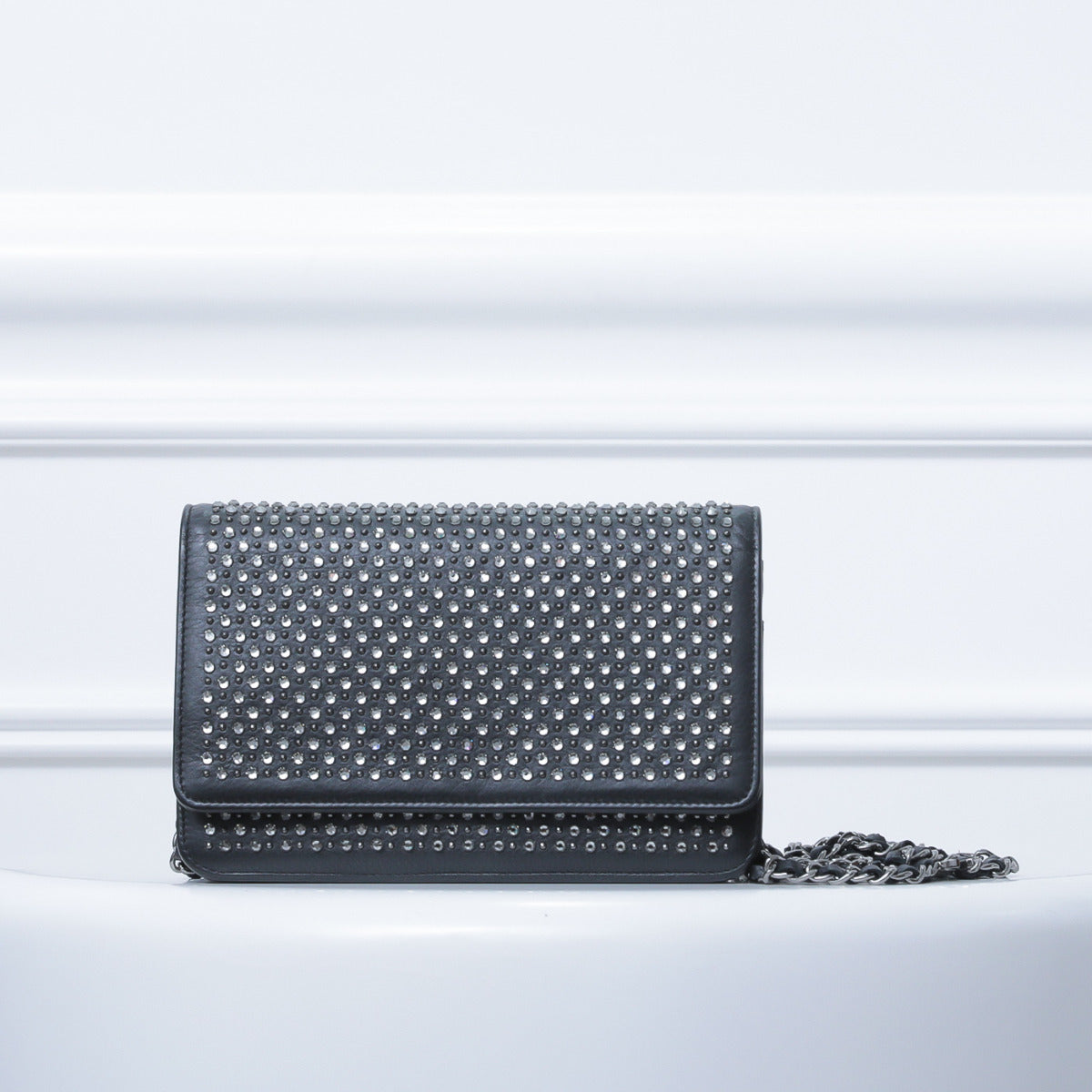 Chanel Black Swarovski WOC-Chanel-THE CLOSET