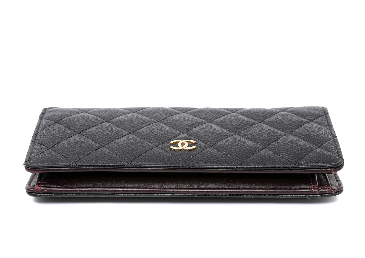 Chanel Black Yen Bifold Long Wallet-Chanel-THE CLOSET