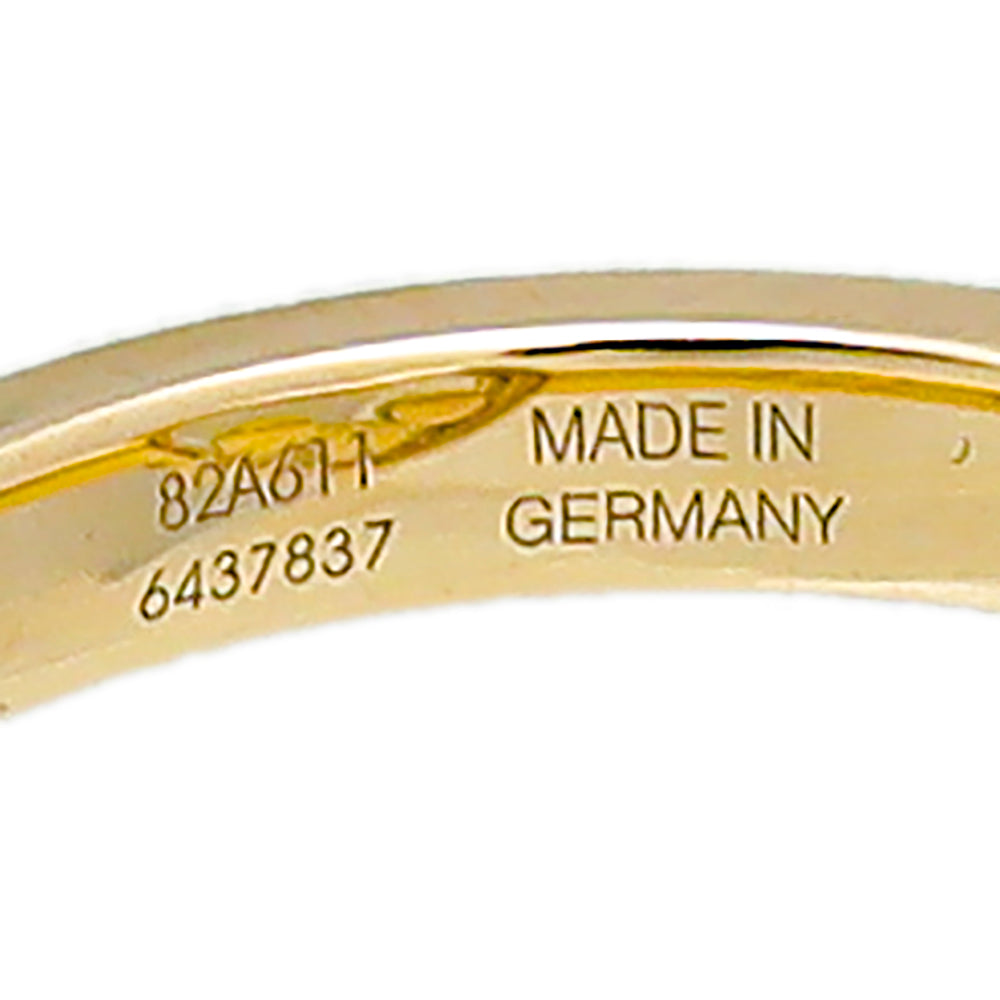 Chopard 18K Yellow Gold 3 Diamond Happy Heart Ring-Chopard-THE CLOSET