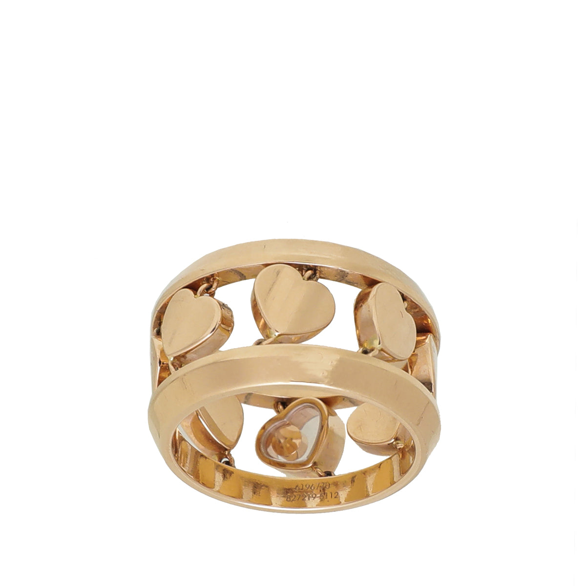 Chopard 18K Yellow Gold Diamond Happy Amore Ring-Chopard-THE CLOSET