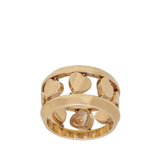 Chopard 18K Yellow Gold Diamond Happy Amore Ring