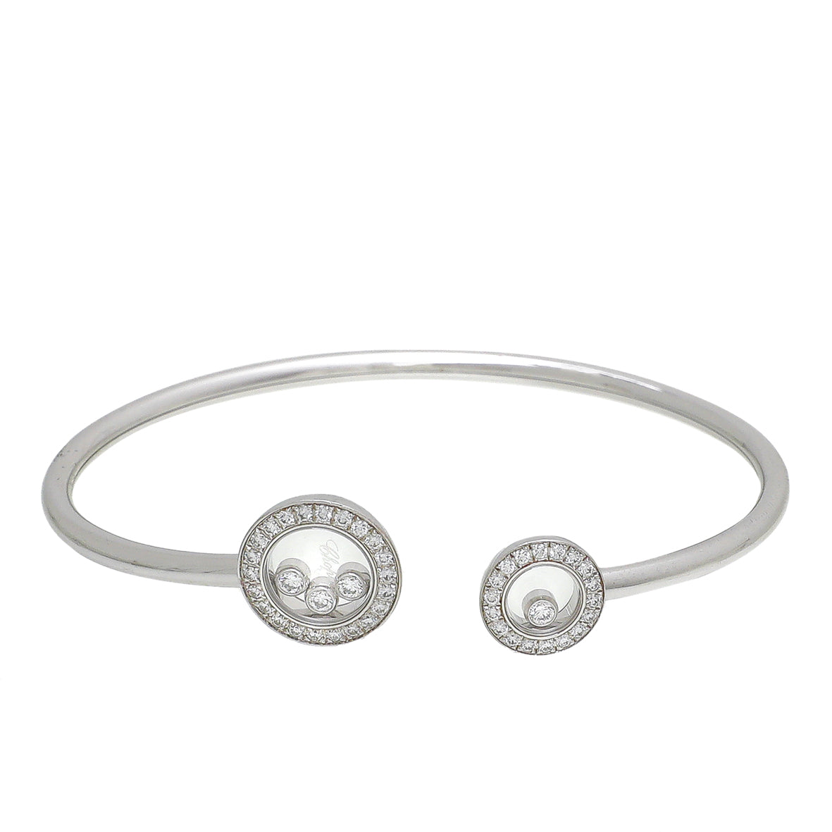 Chopard 18K White Gold Diamonds Happy Icons Bracelet-Chopard-THE CLOSET