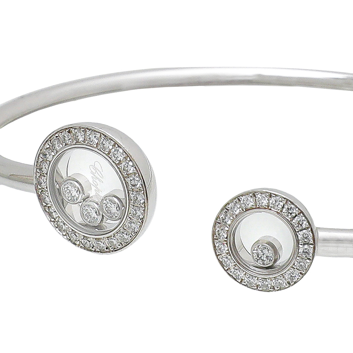 Chopard 18K White Gold Diamonds Happy Icons Bracelet-Chopard-THE CLOSET