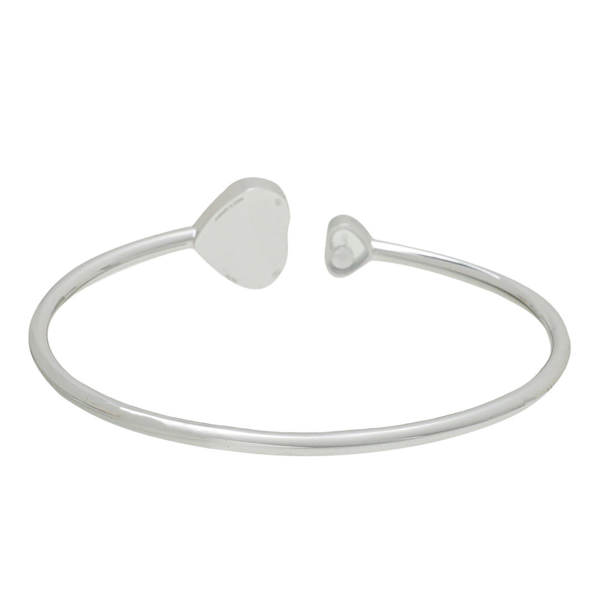 Chopard 18K White Gold Diamond Happy Heart Bracelet Small-Chopard-THE CLOSET