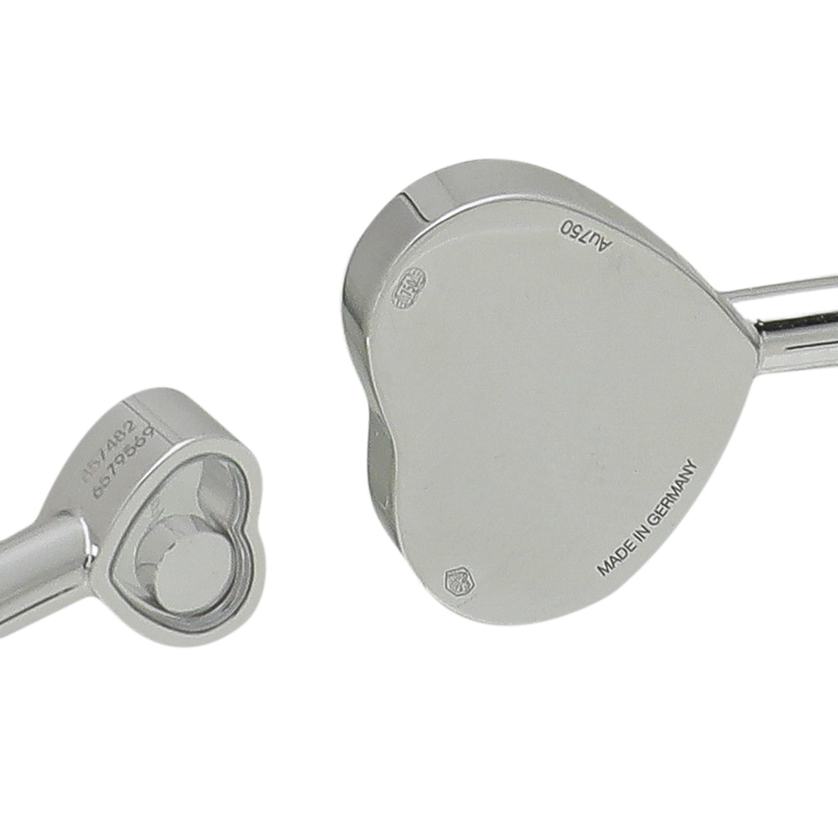 Chopard 18K White Gold Diamond Happy Heart Bracelet Small-Chopard-THE CLOSET