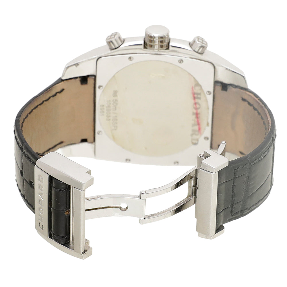 Chopard Steel Black Tycoon Two O Ten Chronograph Tachymeter Watch