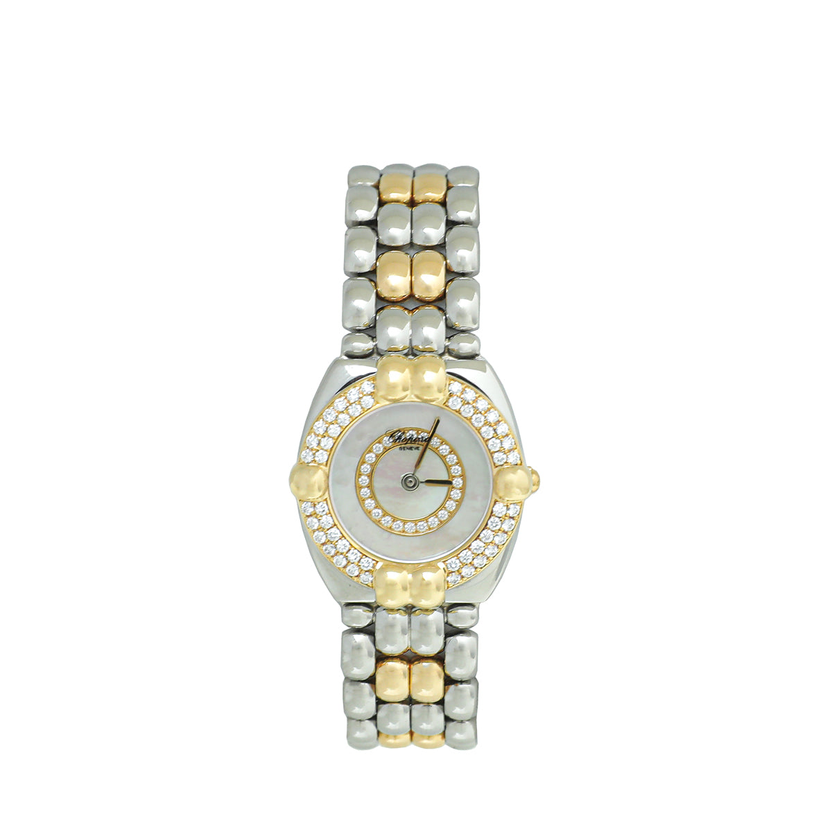 Chopard 18K Yellow Gold ST.ST Gstaad Diamond MOP 24mm Quartz Watch-Chopard-THE CLOSET