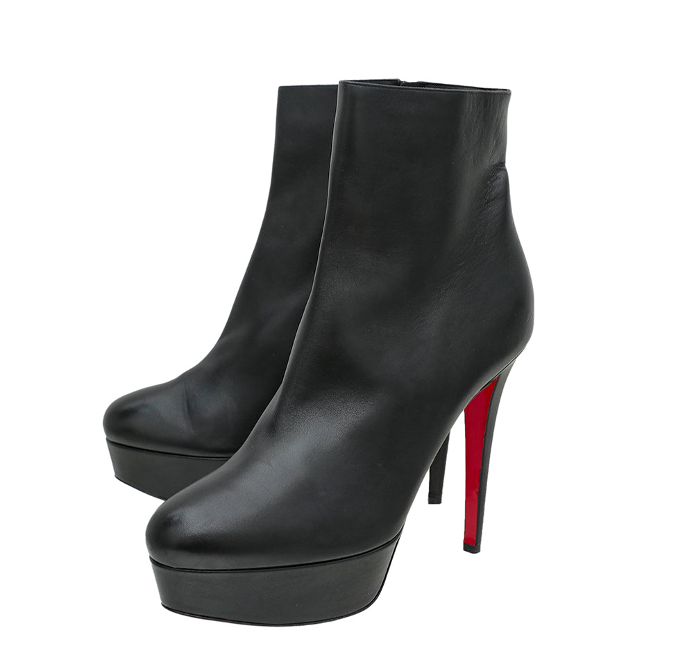 Christian Louboutin Black Bianca Booty 120mm Ankle Boot 41 – THE CLOSET