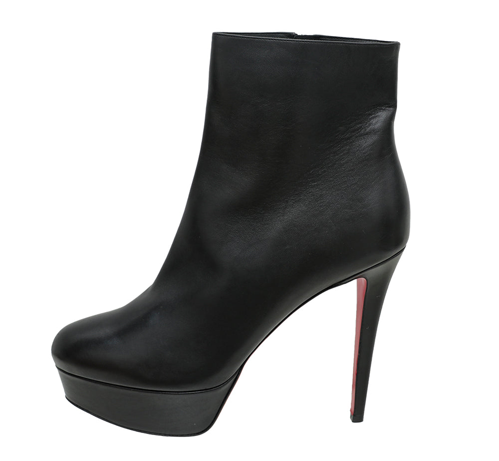 Christian Louboutin Black Bianca Booty 120mm Ankle Boot 41 – THE CLOSET