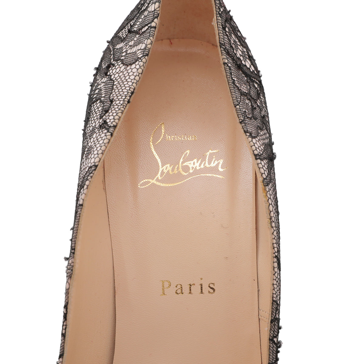 Christian Louboutin Bicolor Bianca Lace 140 Pumps 40-Christian Louboutin-THE CLOSET