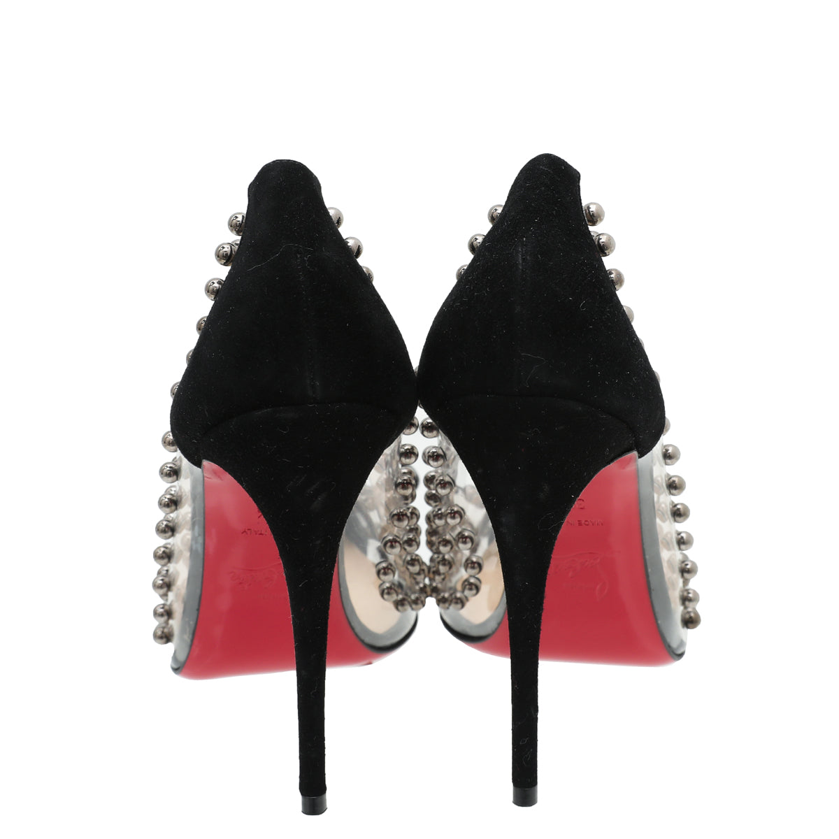 Christian Louboutin Black Bille Et Boule Bow 100 Pumps 38.5-Christian Louboutin-THE CLOSET