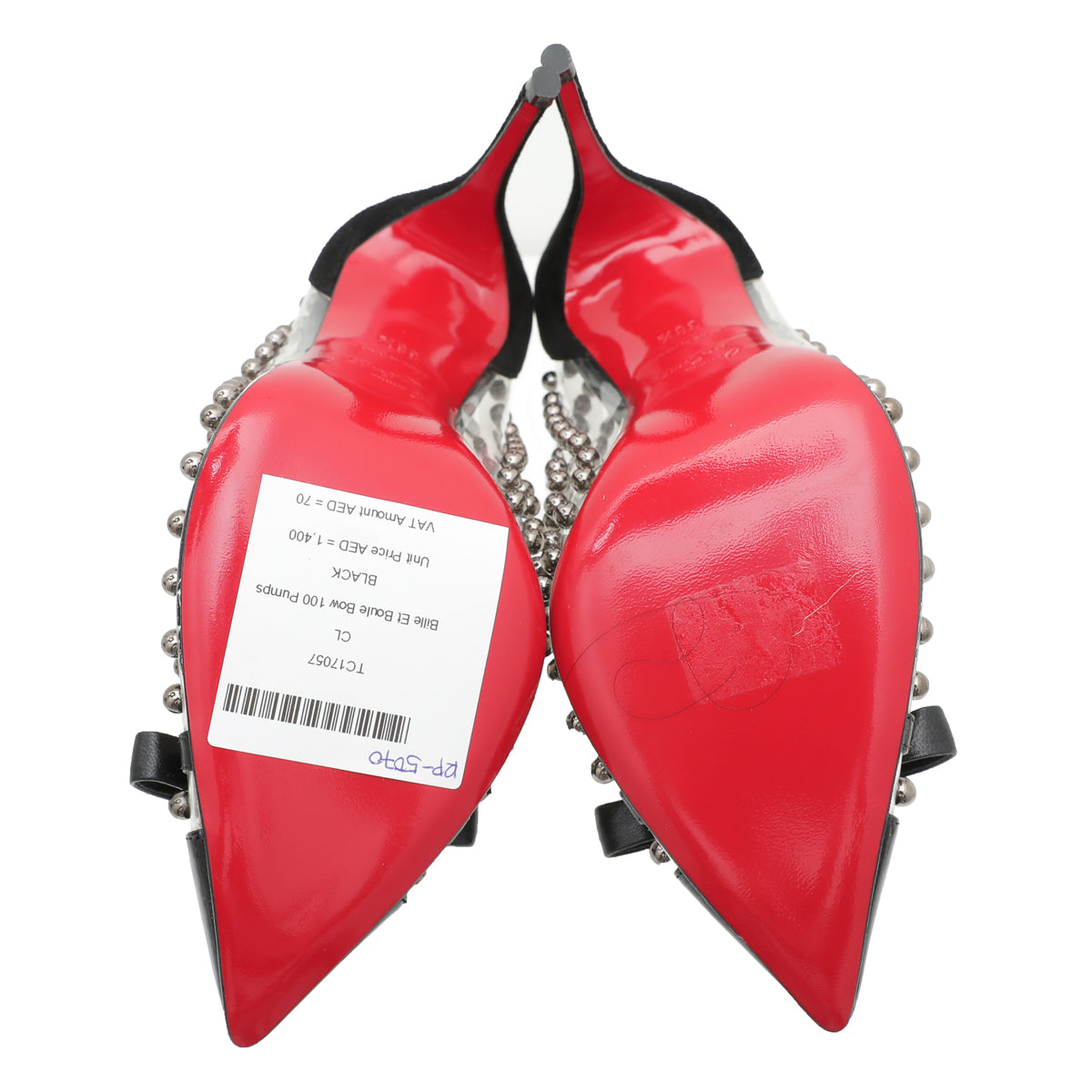 Christian Louboutin Black Bille Et Boule Bow 100 Pumps 38.5-Christian Louboutin-THE CLOSET