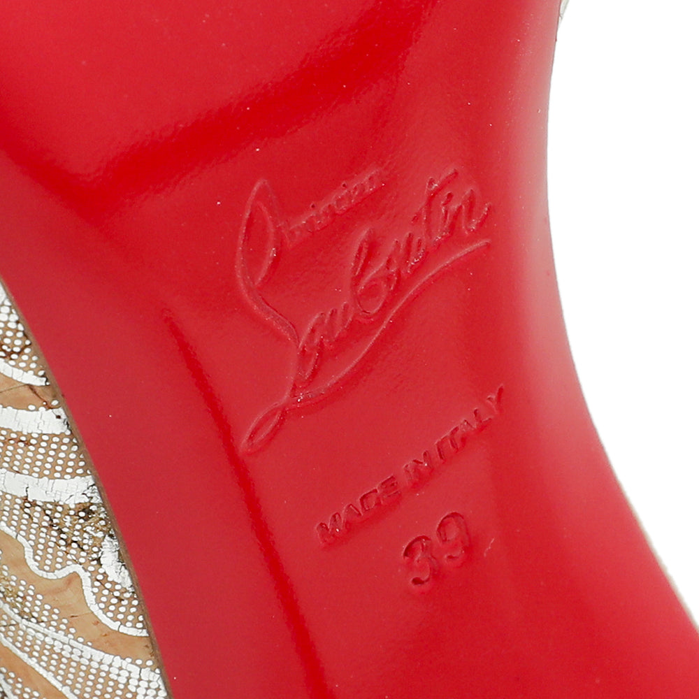 Christian Louboutin Bicolor Iriza Metallic Pump 39-Christian Louboutin-THE CLOSET