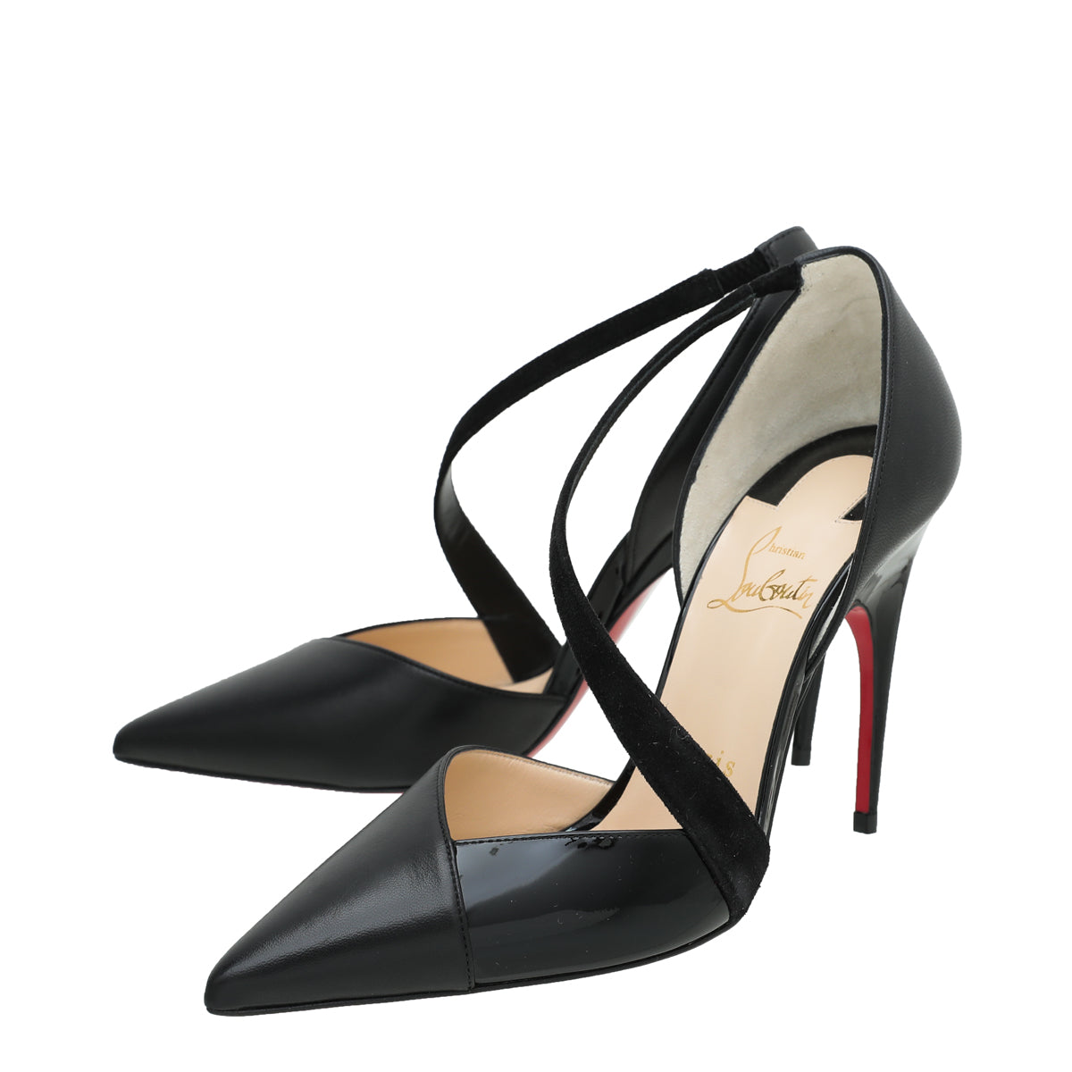 Christian Louboutin Black Platina 100 Pumps 36.5-Christian Louboutin-THE CLOSET