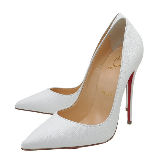 white so kate pumps - Main Image
