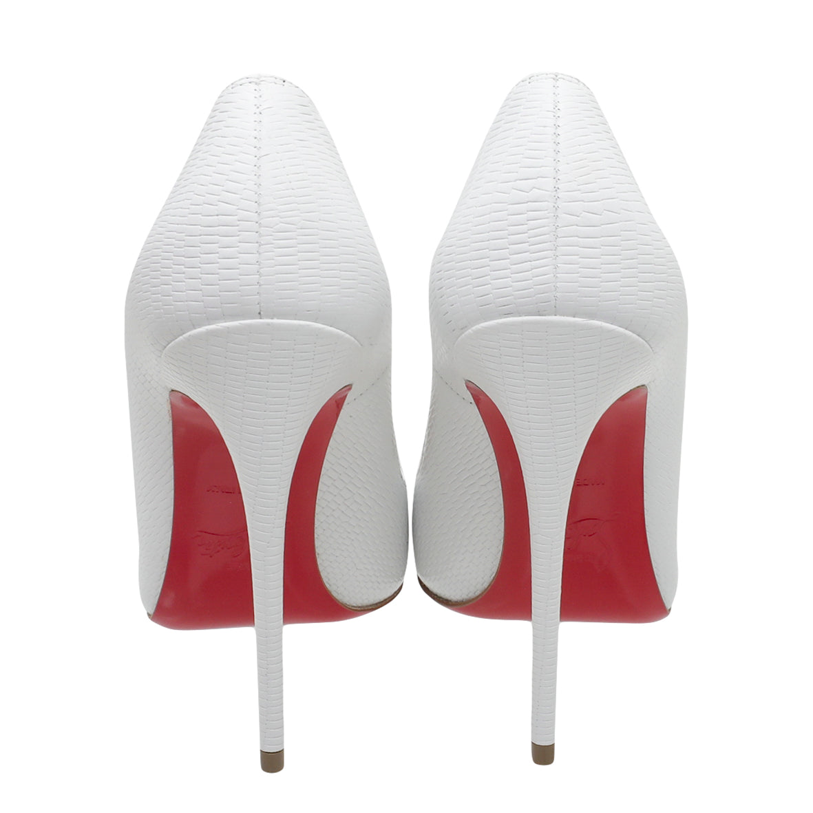 Christian Louboutin White Lizard Effect So Kate Pump 36-Christian Louboutin-THE CLOSET