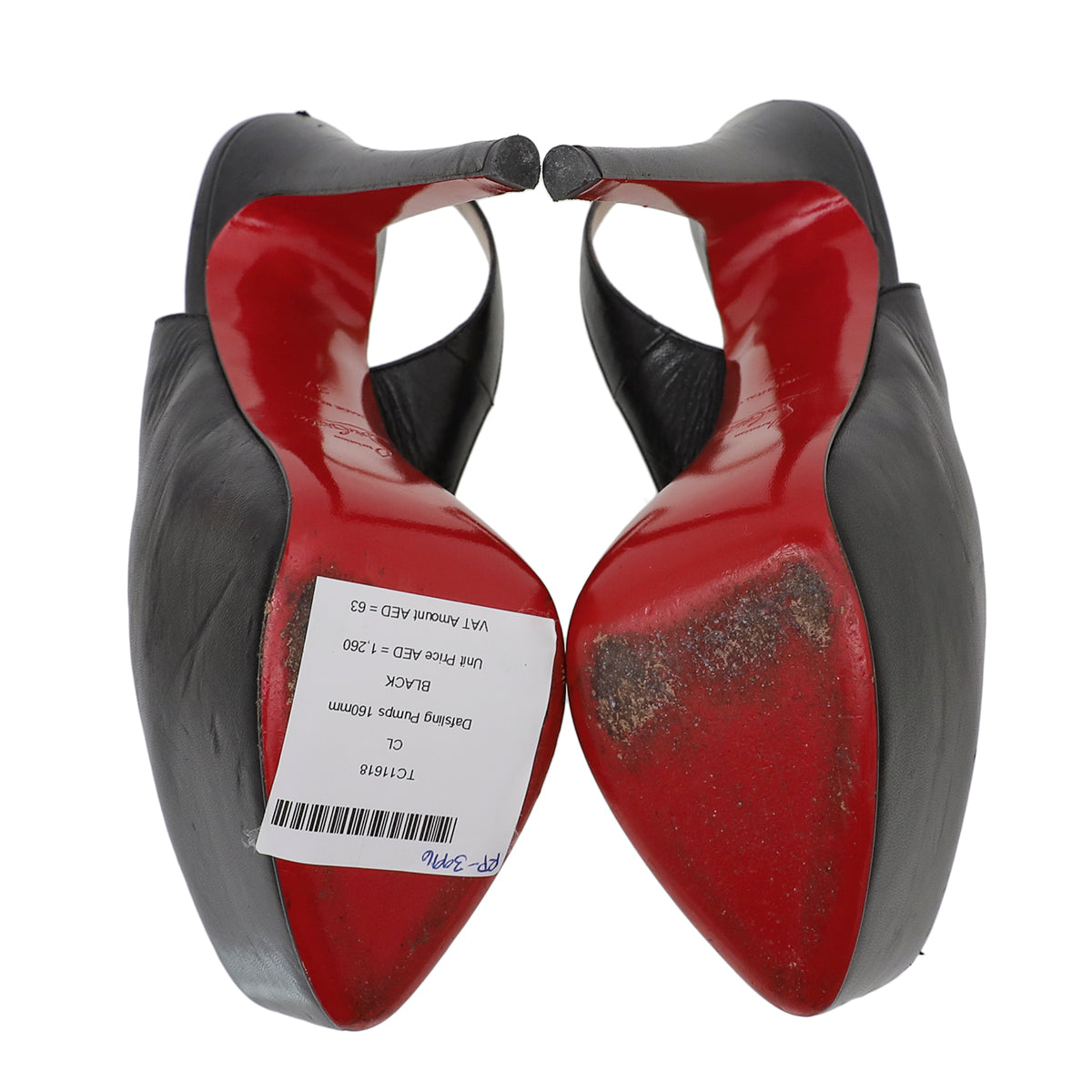Christian Louboutin Black Dafsling Pumps 160mm 37-Christian Louboutin-THE CLOSET