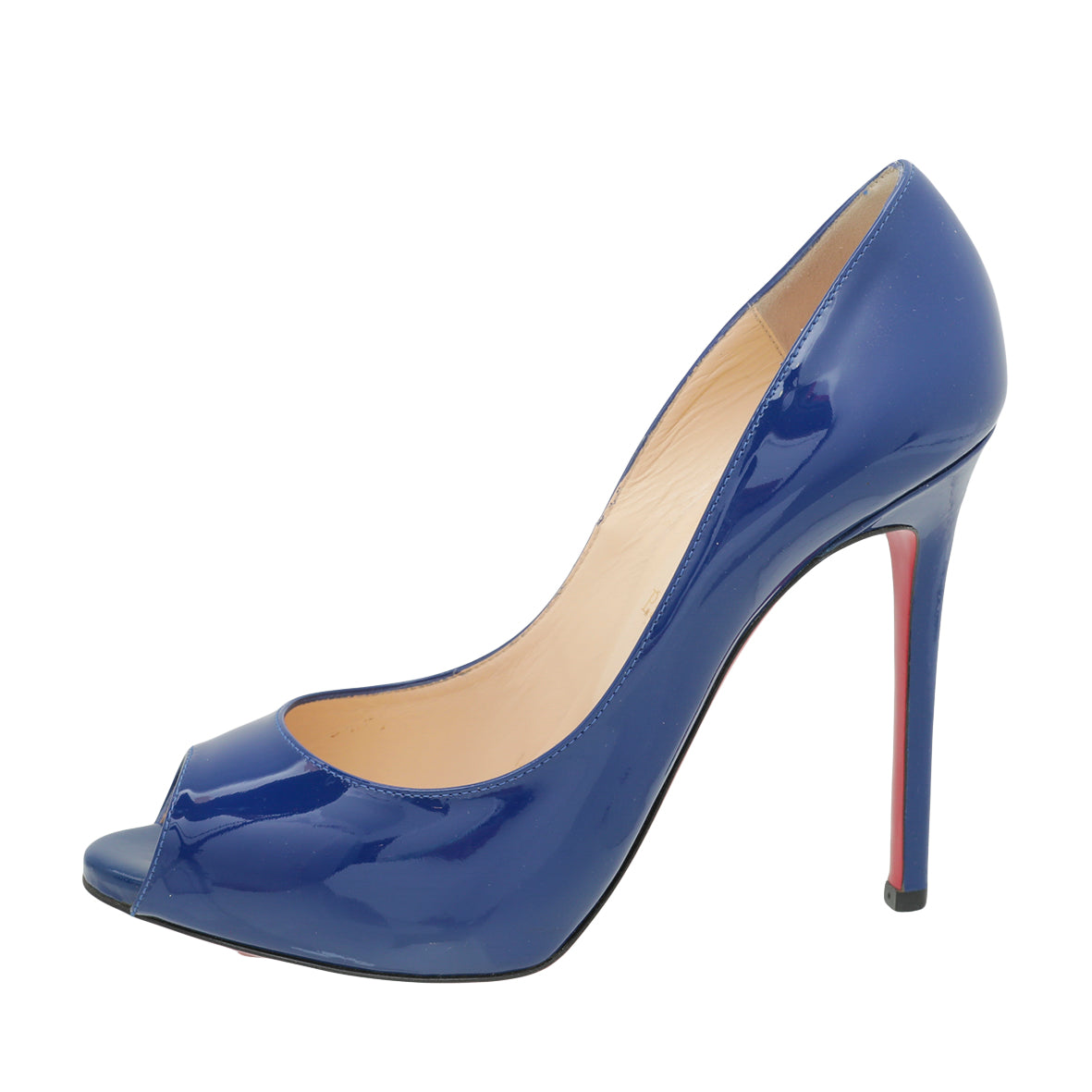 Christian Louboutin Blue Flo 120 Pumps 38.5-Christian Louboutin-THE CLOSET