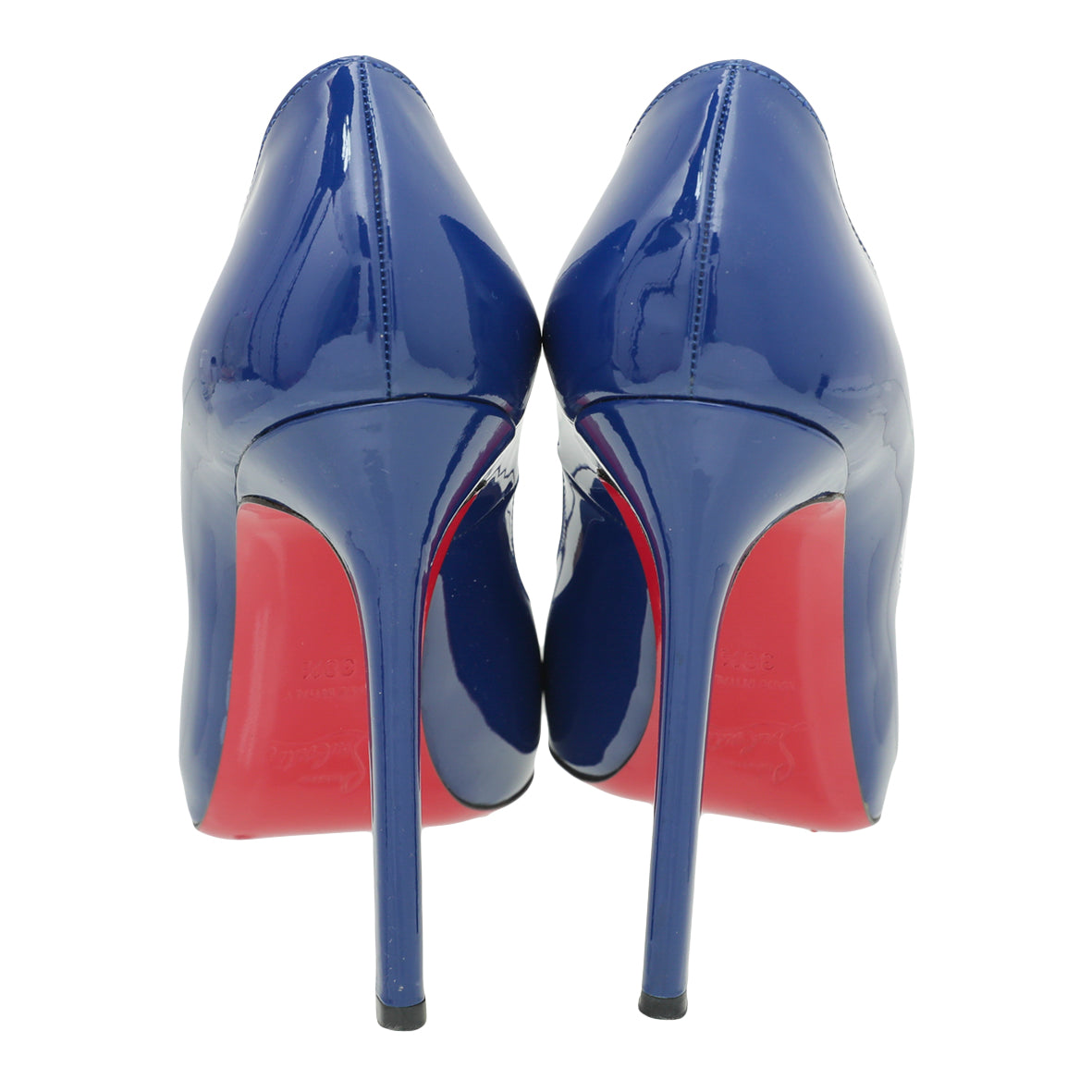 Christian Louboutin Blue Flo 120 Pumps 38.5-Christian Louboutin-THE CLOSET