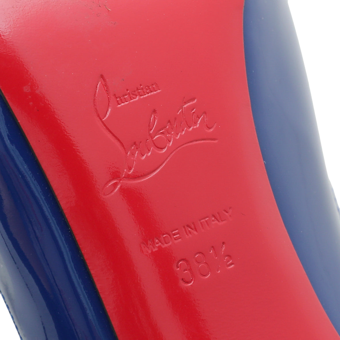 Christian Louboutin Blue Flo 120 Pumps 38.5-Christian Louboutin-THE CLOSET