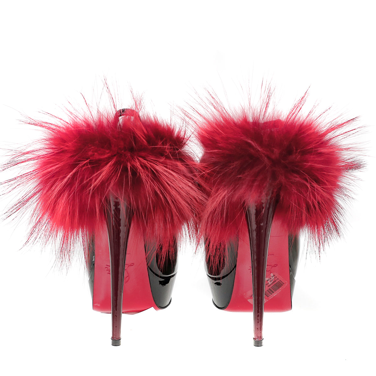 Chritian Louboutin Bicolor Lady Fur Pump 150mm 41-Christian Louboutin-THE CLOSET