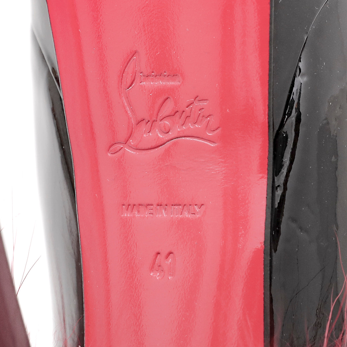 Chritian Louboutin Bicolor Lady Fur Pump 150mm 41-Christian Louboutin-THE CLOSET