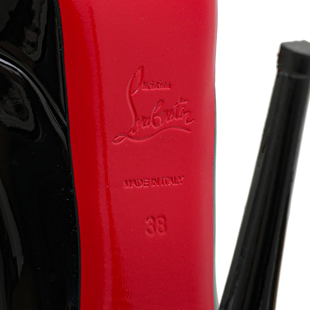 Christian Louboutin Black Lady Peep 150mm 38-Christian Louboutin-THE CLOSET