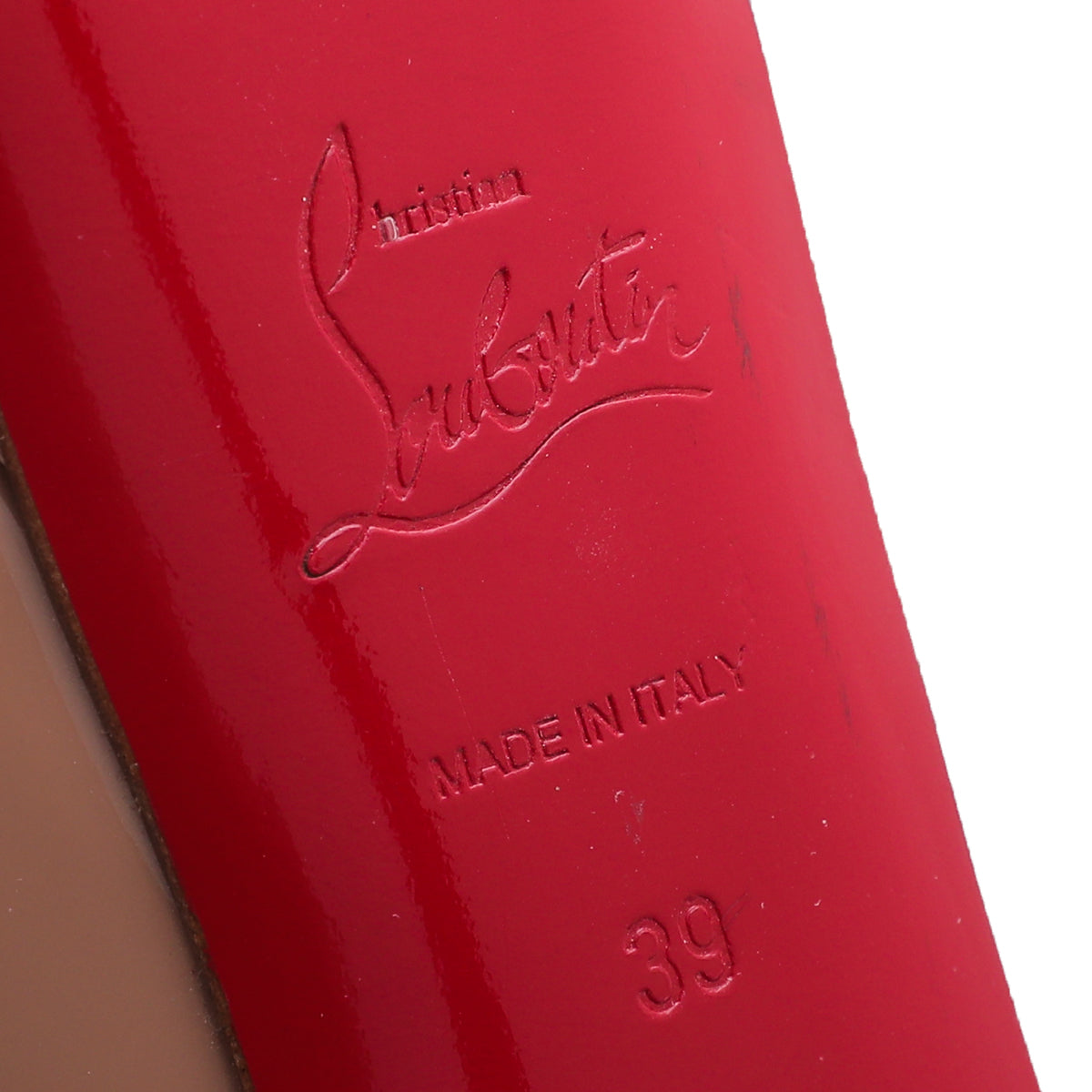 Christian Louboutin Nude Lady Peep 39-Christian Louboutin-THE CLOSET