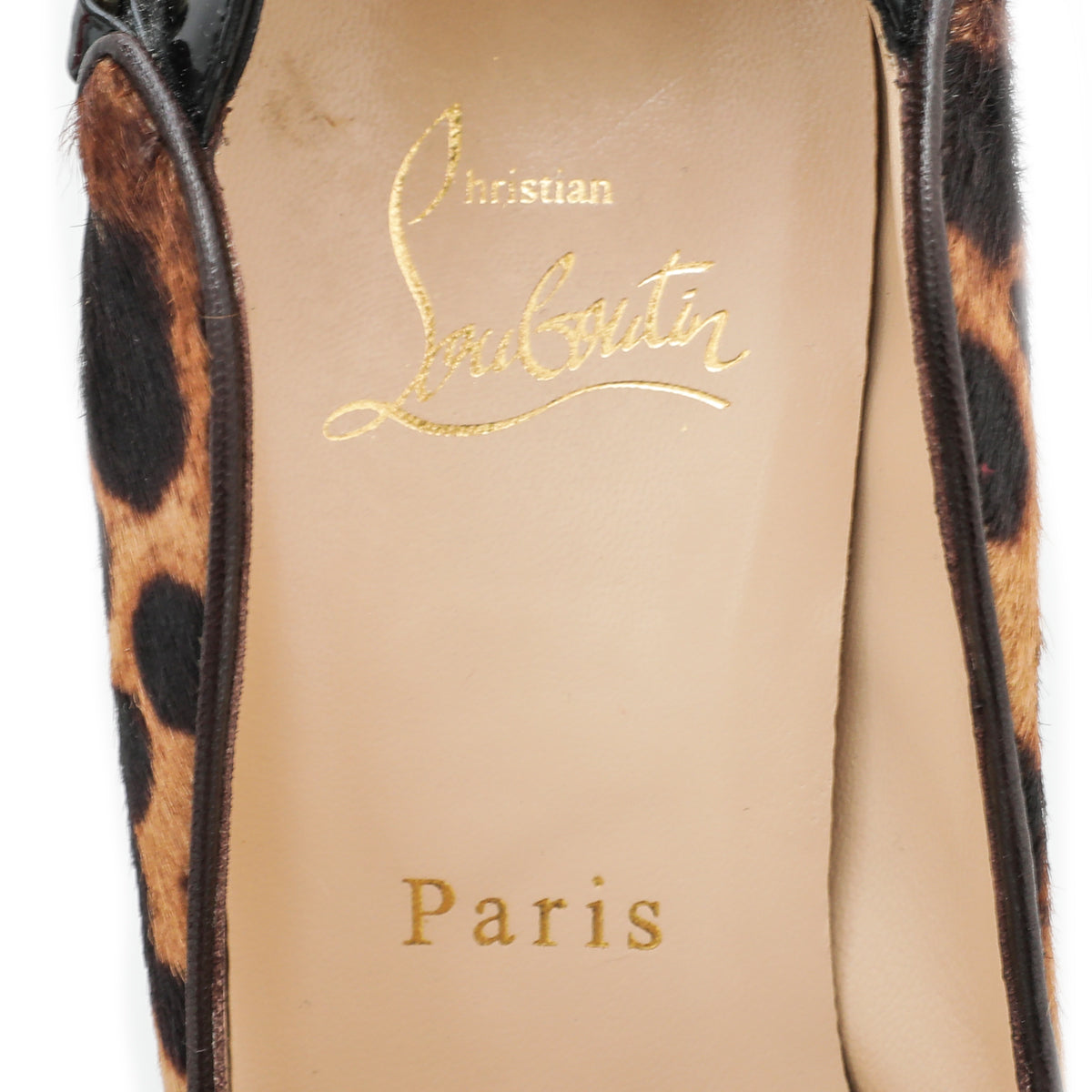 Christian Louboutin Bicolor Leopard Fur Dorepi 100 Pumps 36-Christian Louboutin-THE CLOSET