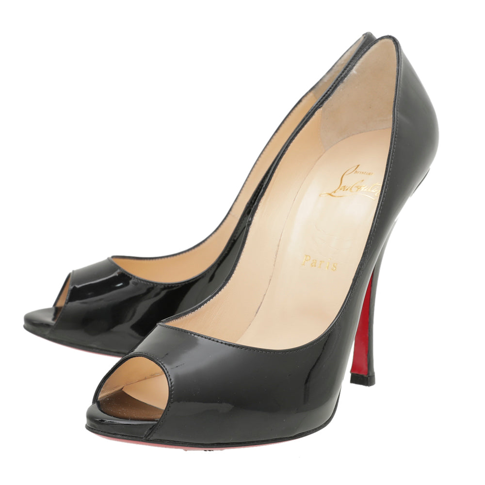 Christian Louboutin Black Maryl 120 Pumps 40.5-Christian Louboutin-THE CLOSET