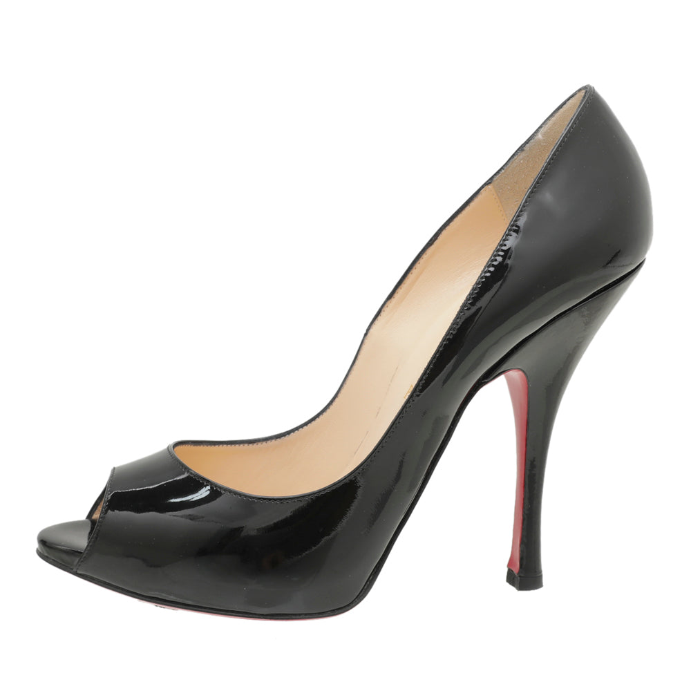 Christian Louboutin Black Maryl 120 Pumps 40.5-Christian Louboutin-THE CLOSET